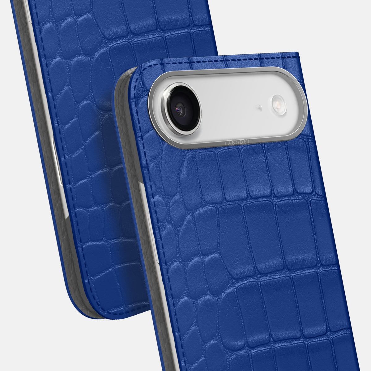 Folio Case For iPhone 17 Air In Alligator -5 | Royal-Blue-Steel