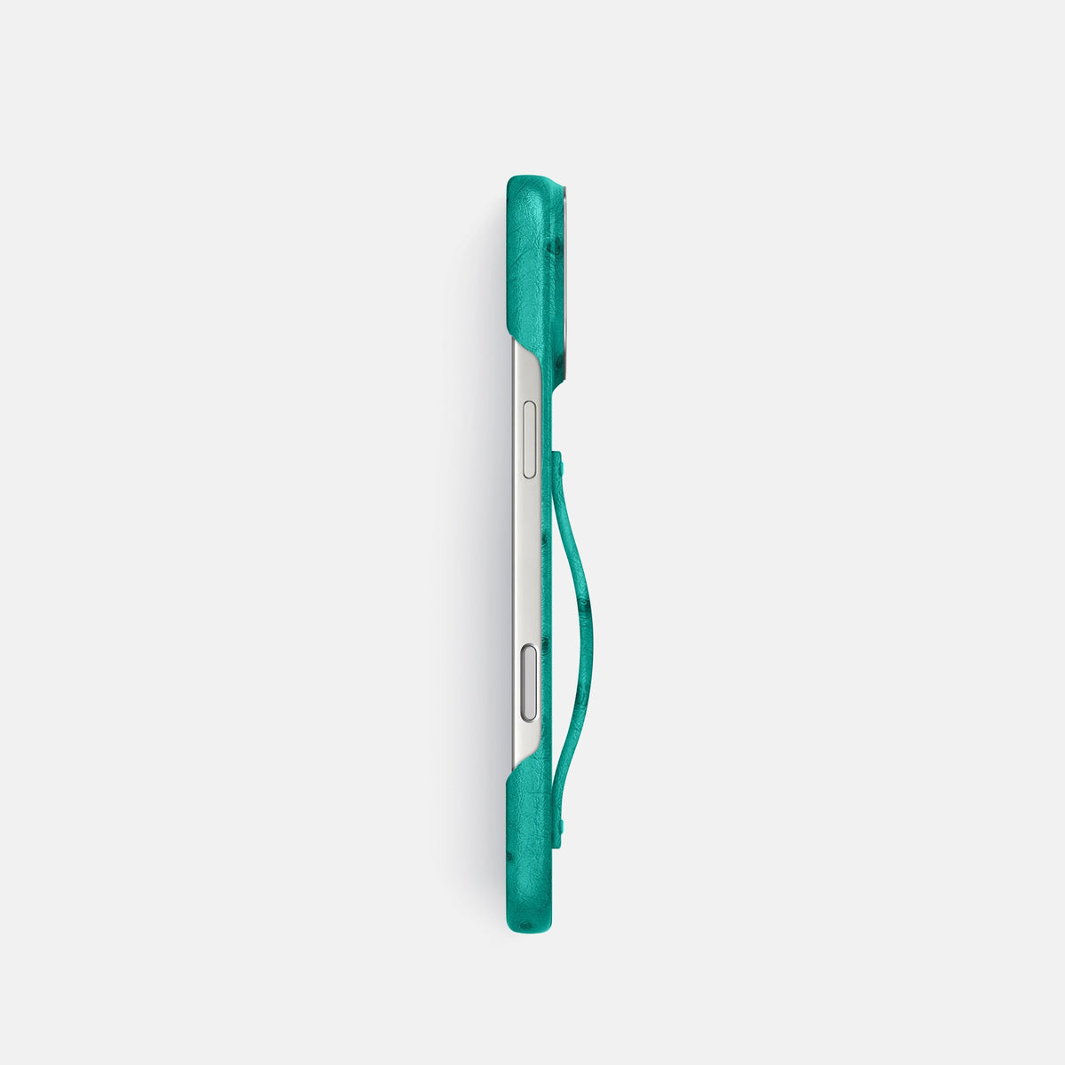 Finger Case For iPhone 18 Pro In Ostrich -3 | Turquoise-Steel