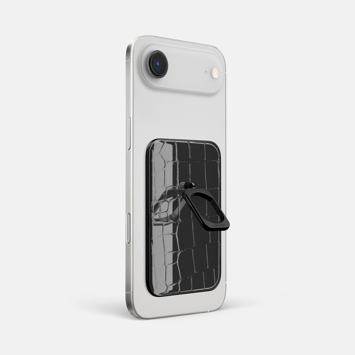 MagSafe Ring For iPhone 17 Air In Shiny Alligator -1 | Black-Black