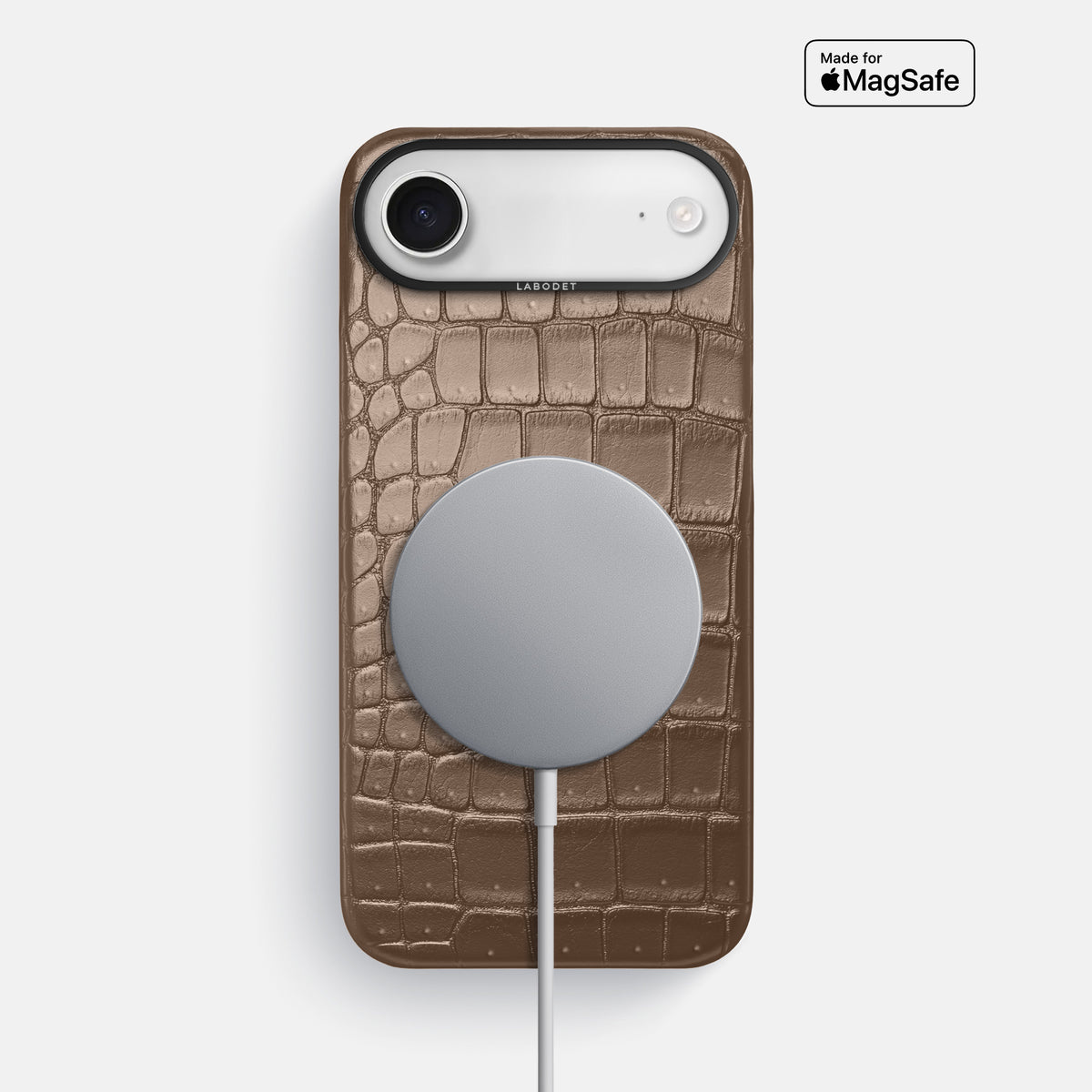 Classic Case For iPhone 17 Air In Porosus Crocodile -5 | Fur-Brown-Black