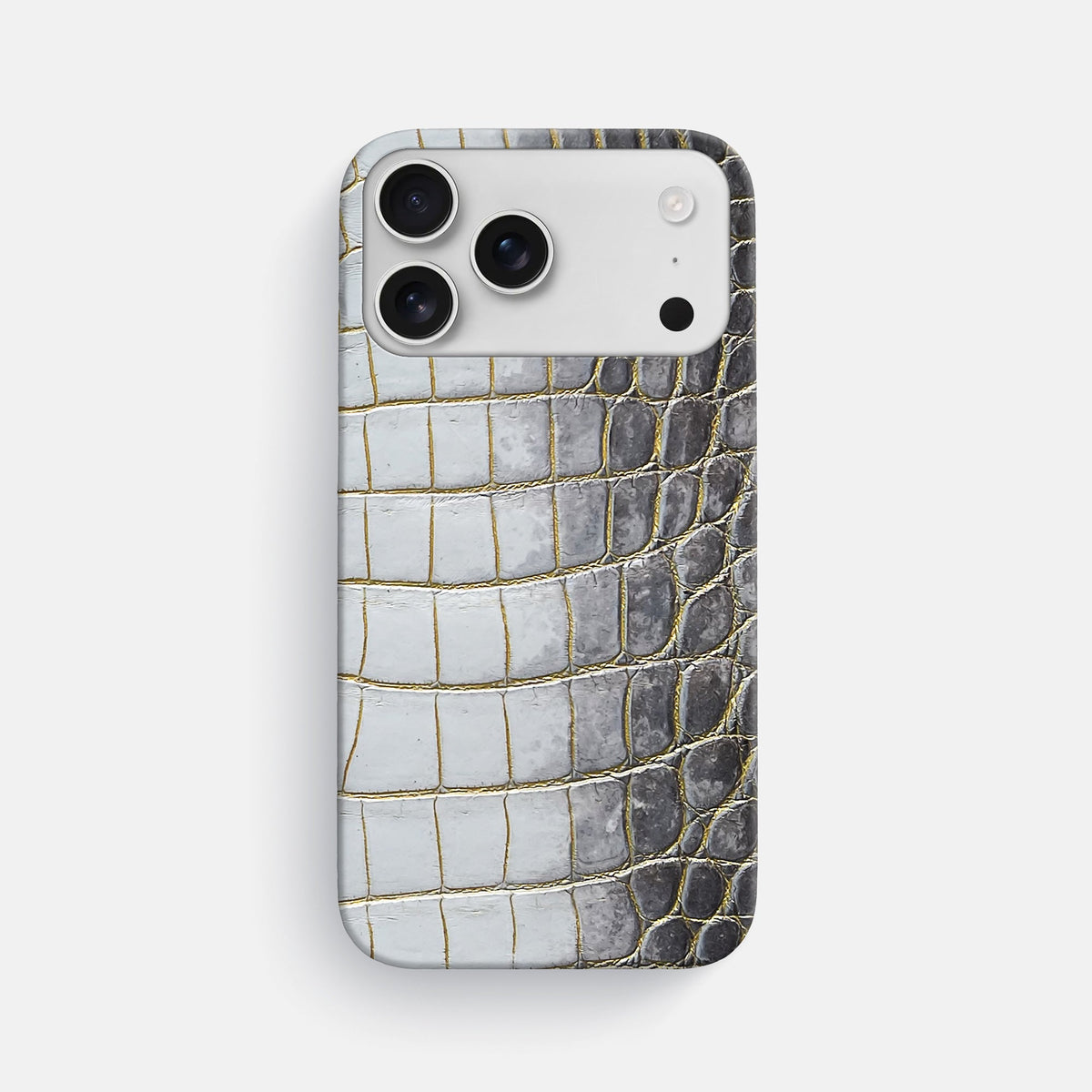 Slim Case For iPhone 18 Pro Max In Himalayan Crocodile -1 | Gold