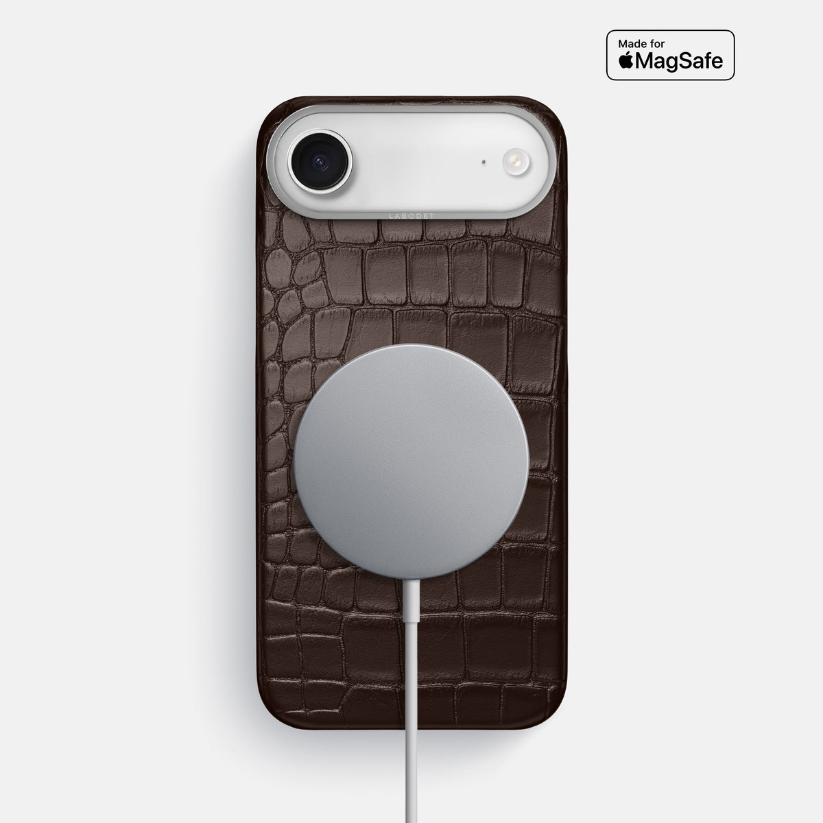 Classic Case For iPhone 17 Air In Alligator -5 | Dark-Brown-Steel