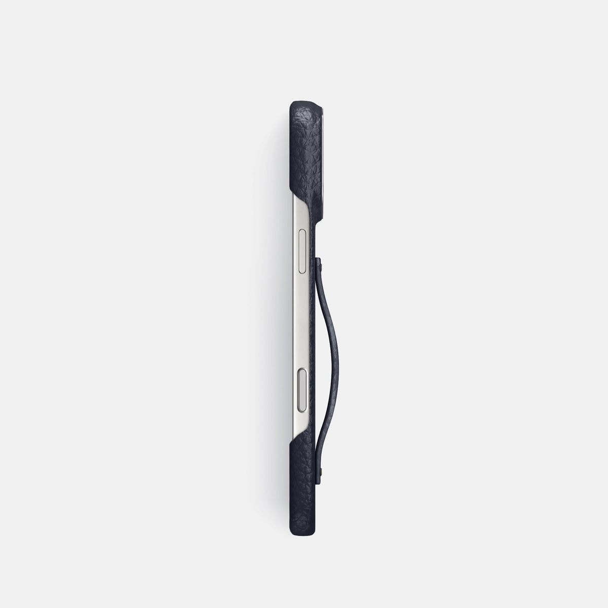 Finger Case For iPhone 18 Pro In Calf -3 | Marine-Steel