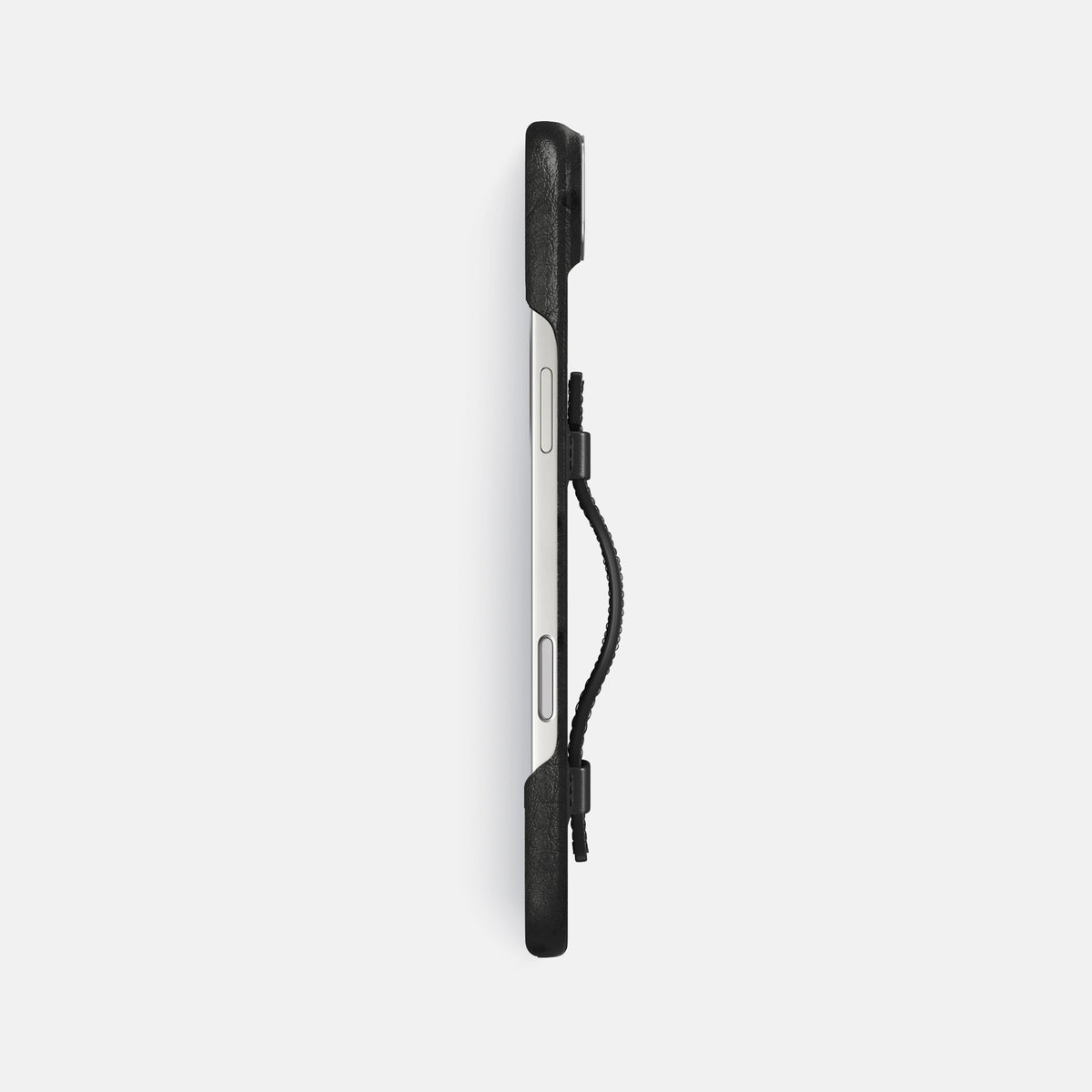 Handle Case For iPhone 17 Air In Ostrich -3 | Black-Steel