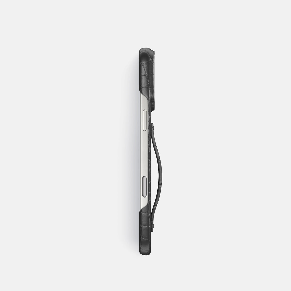 Finger Case For iPhone 17 Pro In Alligator -3 | Grey-Steel