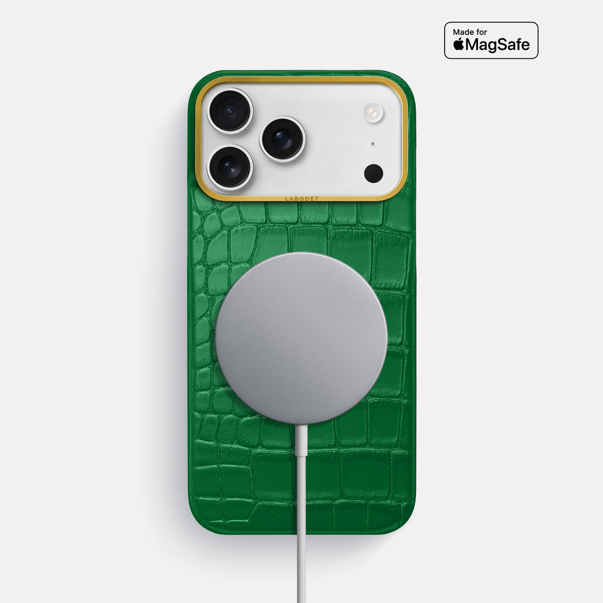Classic Case For iPhone 17 Pro Max In Alligator -5 | Forest-Green-Gold