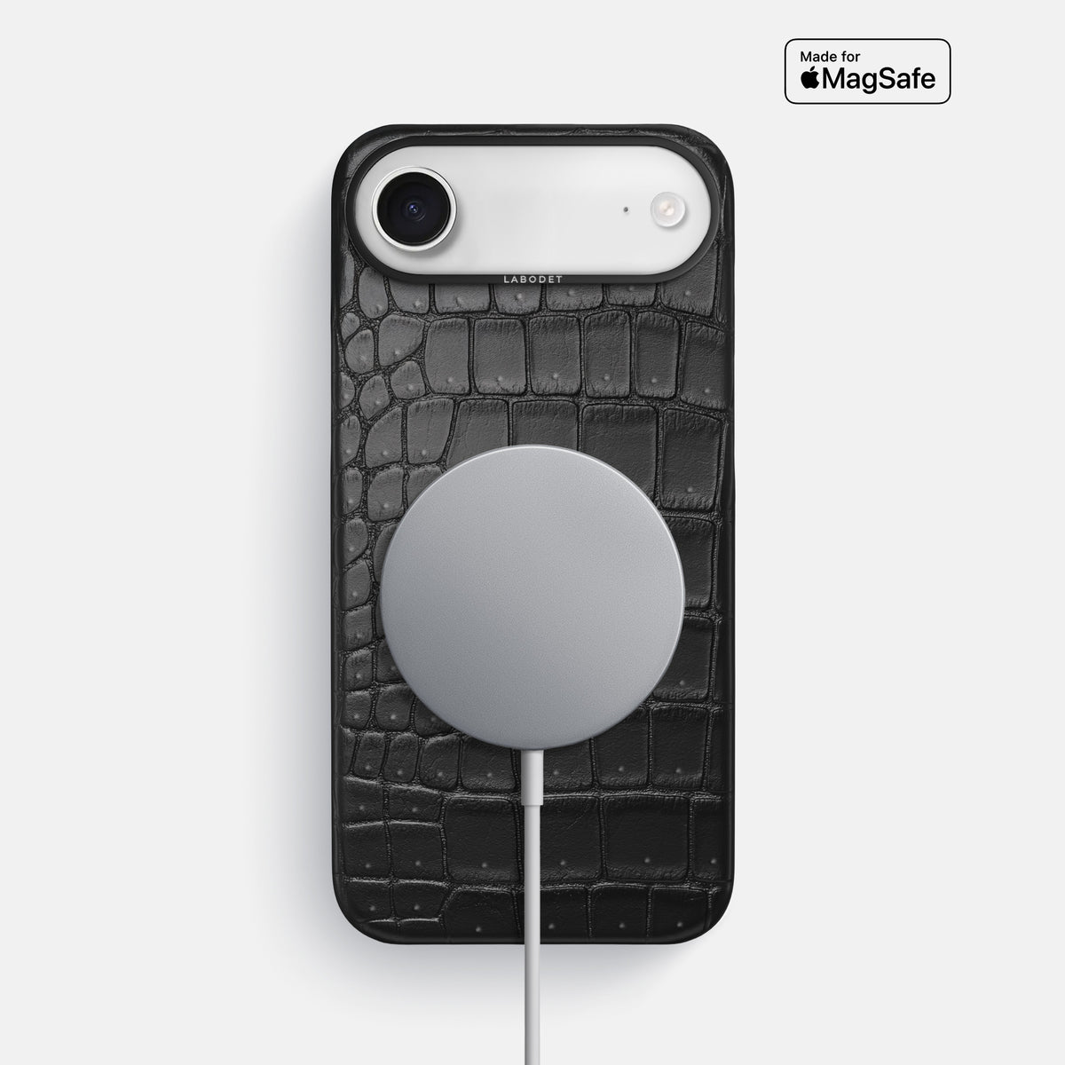 Classic Case For iPhone 17 Air In Porosus Crocodile -5 | Black-Black