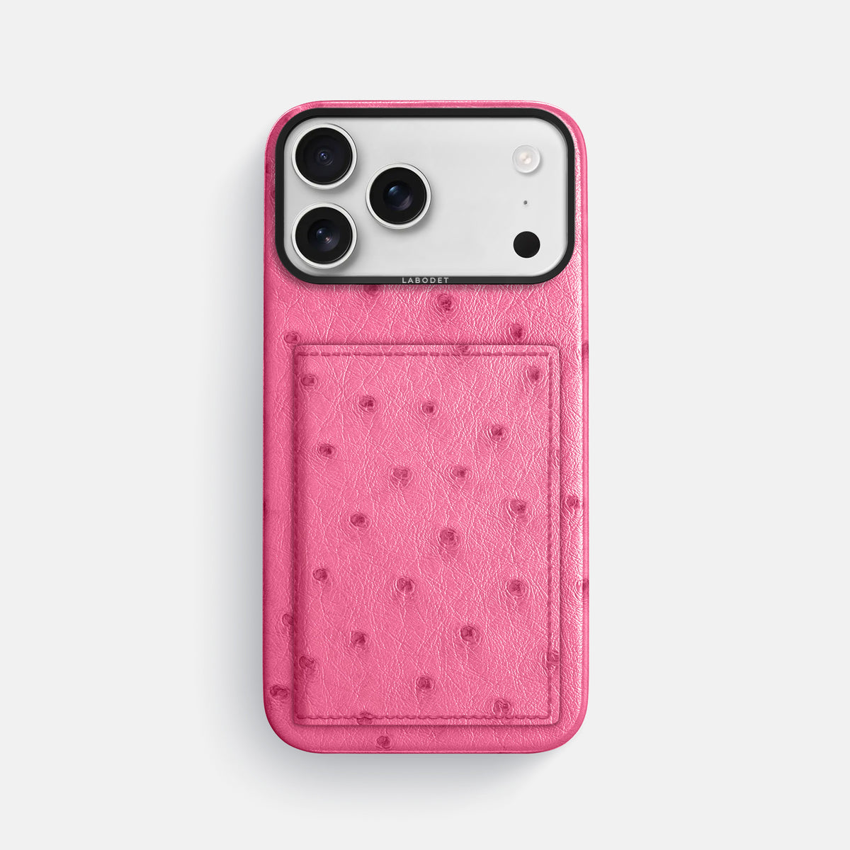 Bi-Fold Case For iPhone 17 Pro Max In Ostrich -1 | Pink-Black
