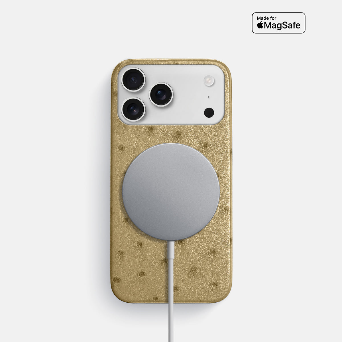 Slim Case For iPhone 17 Pro In Ostrich -5 | Desert-Sand
