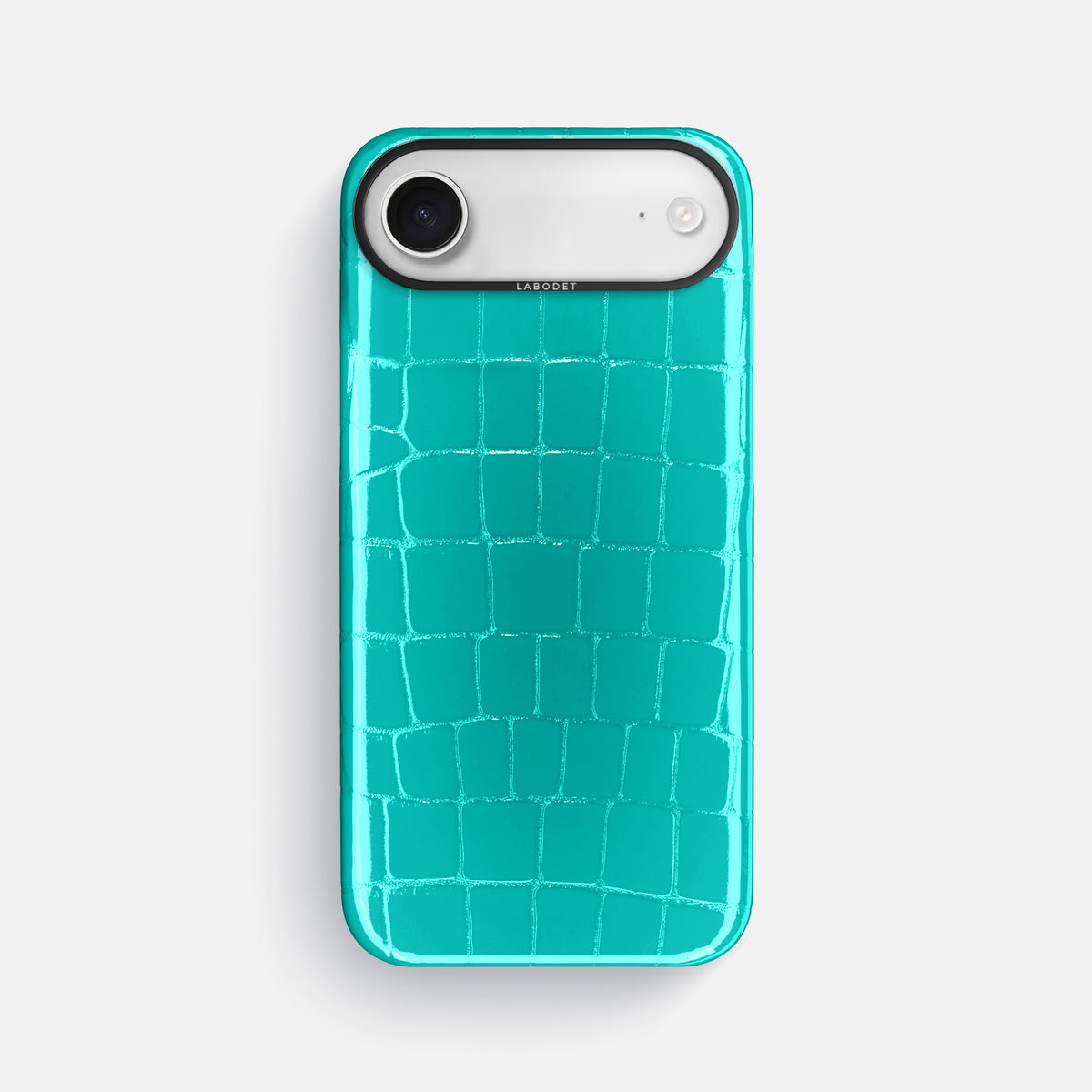 Classic Case For iPhone 17 Air In Shiny Alligator -1 | Mint-Black