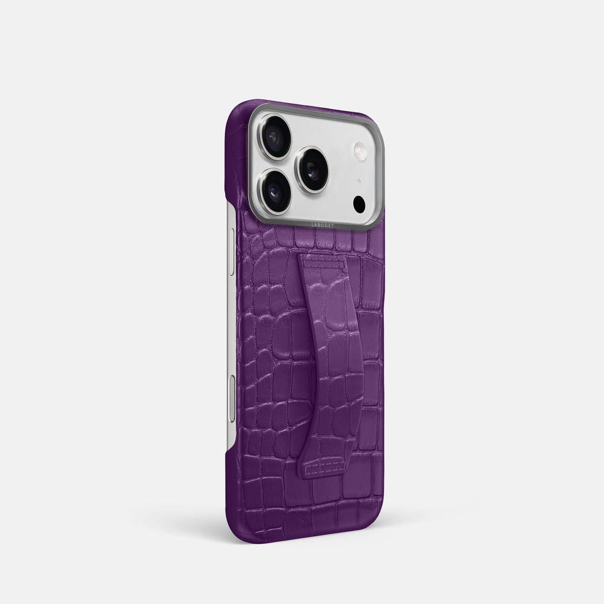 Finger Case For iPhone 17 Pro In Alligator -2 | Purple-Steel