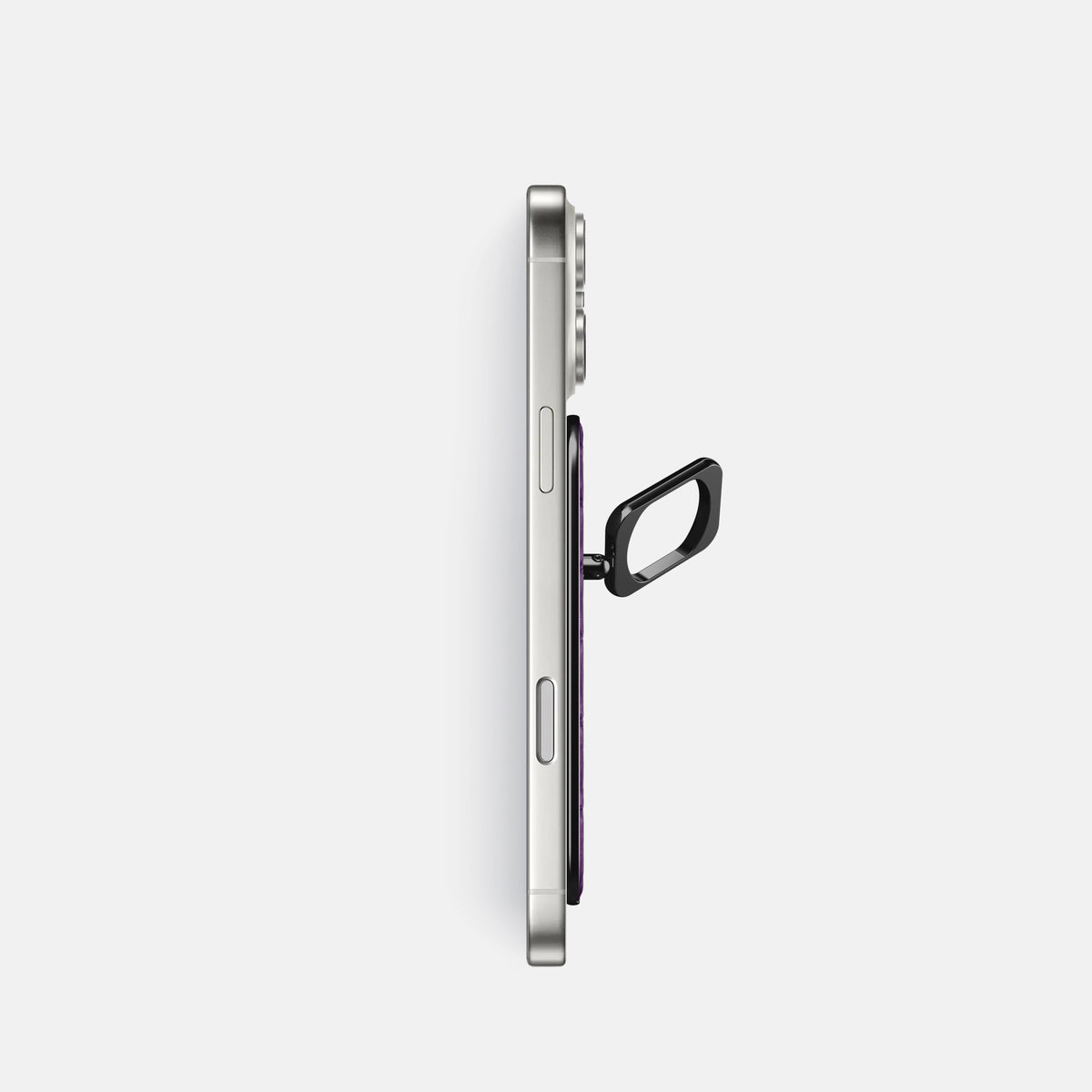 MagSafe Ring For iPhone 17 Pro In Alligator -3 | Purple-Black