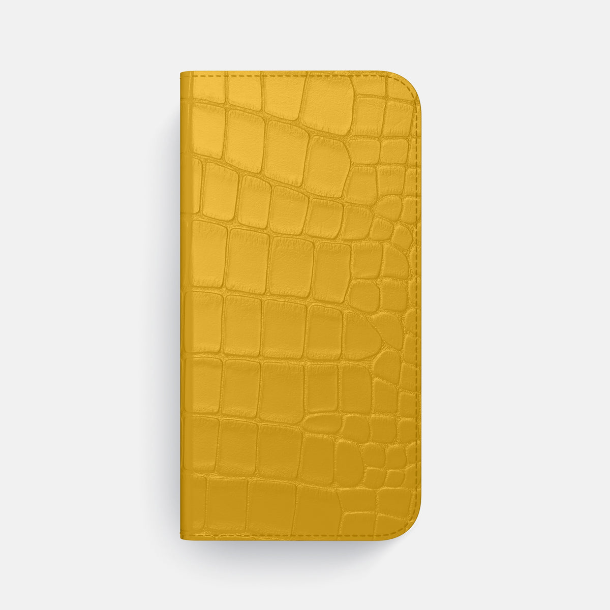 Folio Case For iPhone 17 Air In Alligator -4 | Yellow-Gold