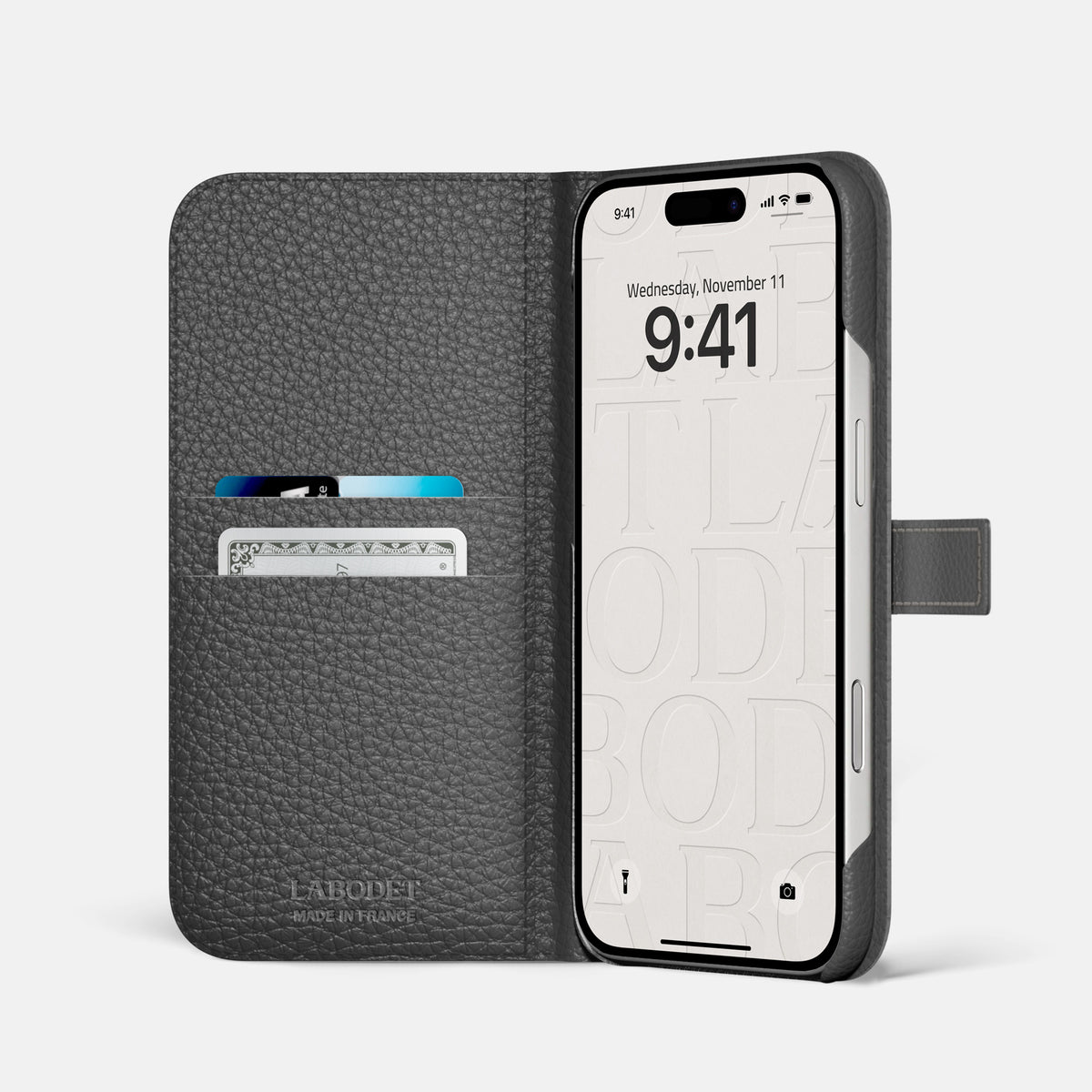 Folio Case with Clasp For iPhone 17 Air In Himalayan Crocodile -2 | Pistachio-Black