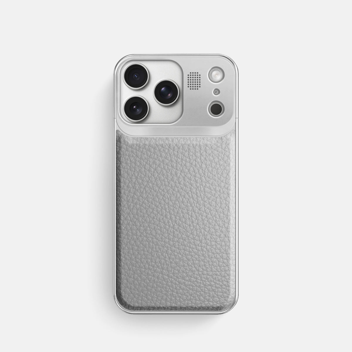 Metal Case For iPhone 17 Pro In Calf -1 | Nuage-Steel