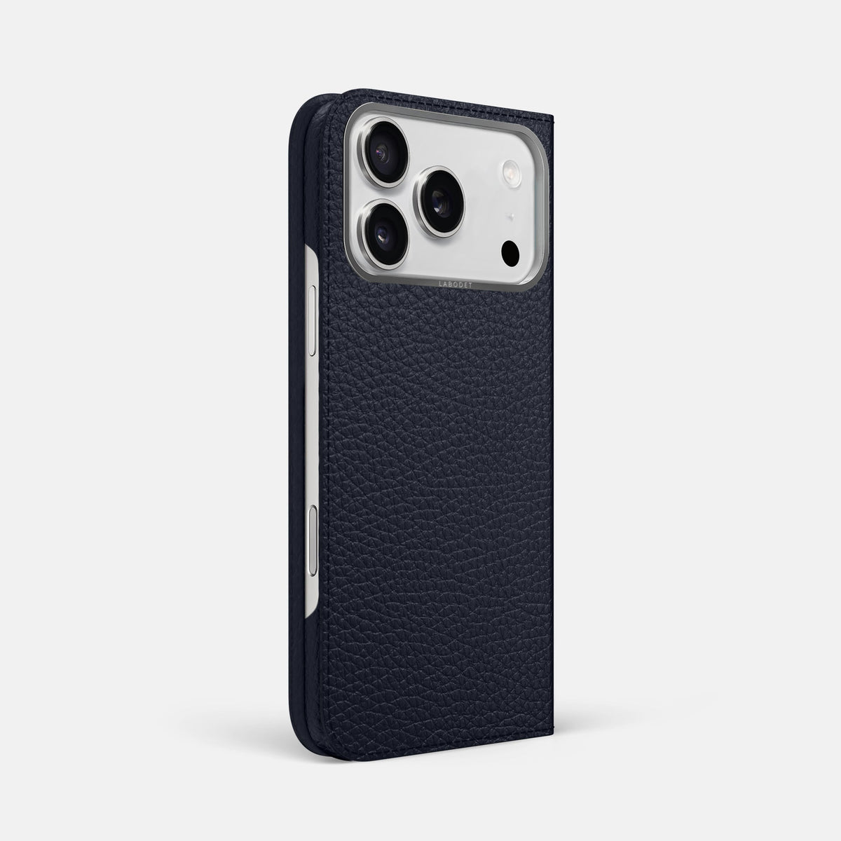 Folio Case For iPhone 18 Pro Max In Calf -1 | Marine-Steel
