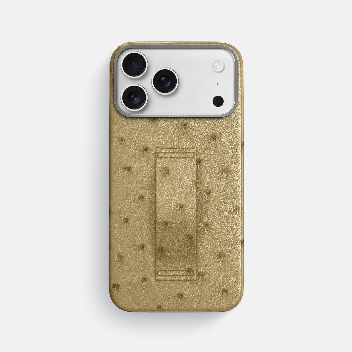 Finger Case For iPhone 18 Pro Max In Ostrich -1 | Desert-Sand-Steel