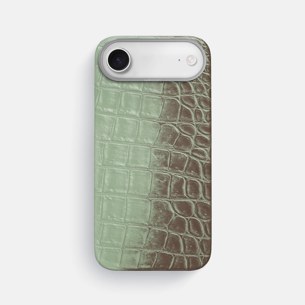 Classic Case For iPhone 17 Air In Himalayan Crocodile -1 | Pistachio-Steel