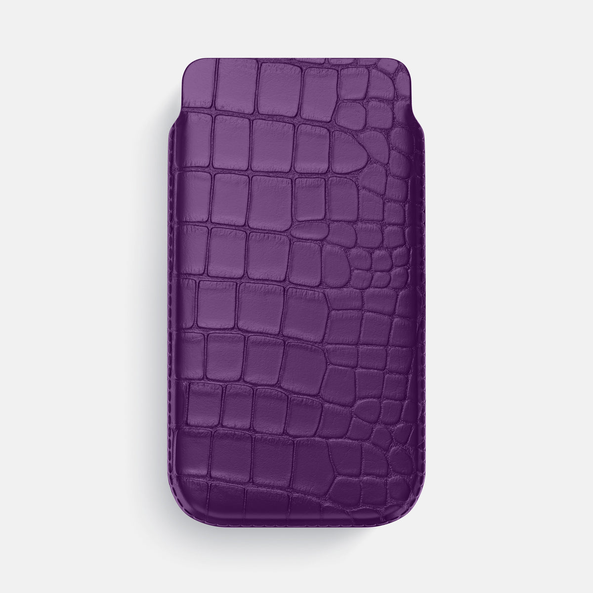 Pouch Case For iPhone 17 Air In Alligator -1 | Purple