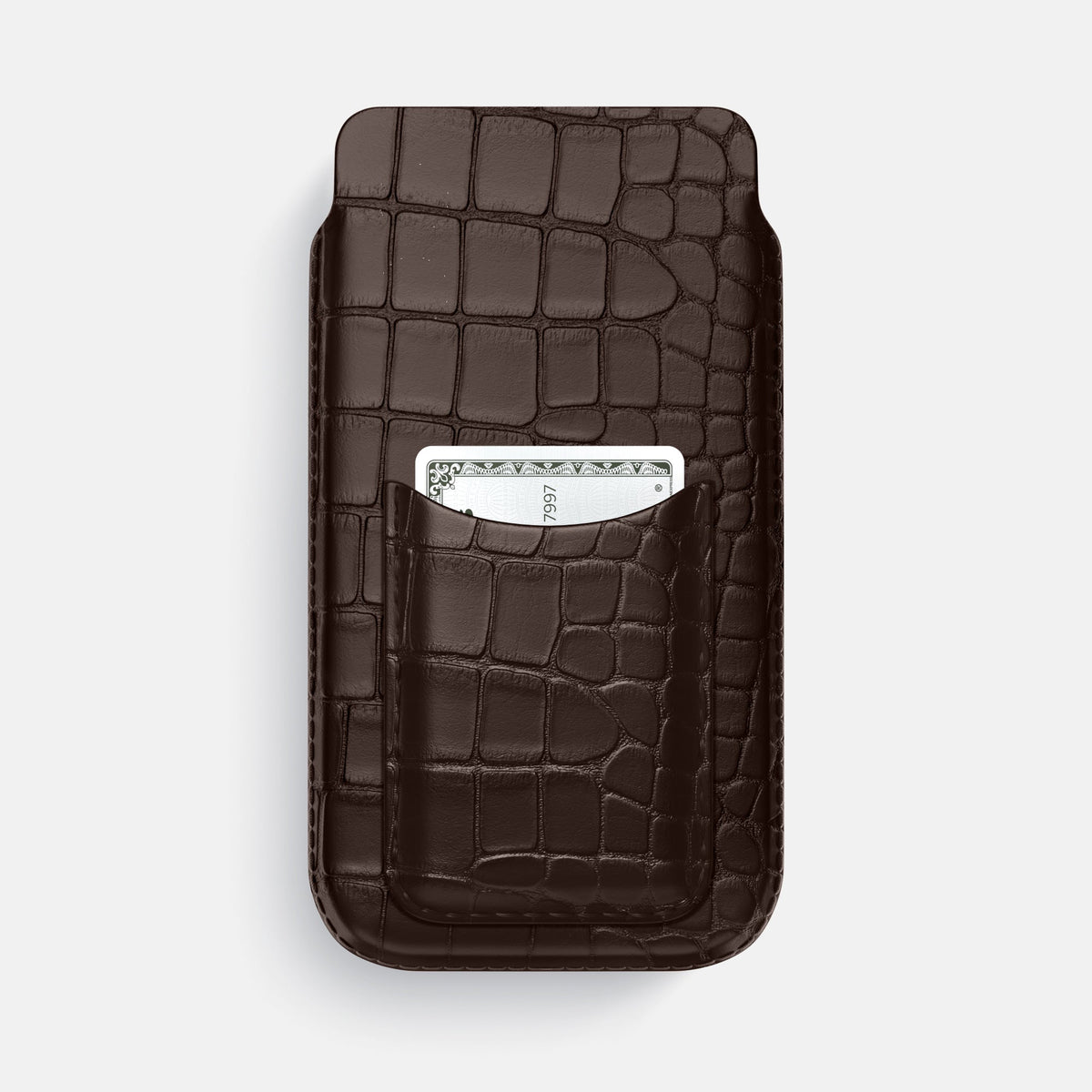 Pouch Card Case For iPhone 17 Pro Max In Alligator