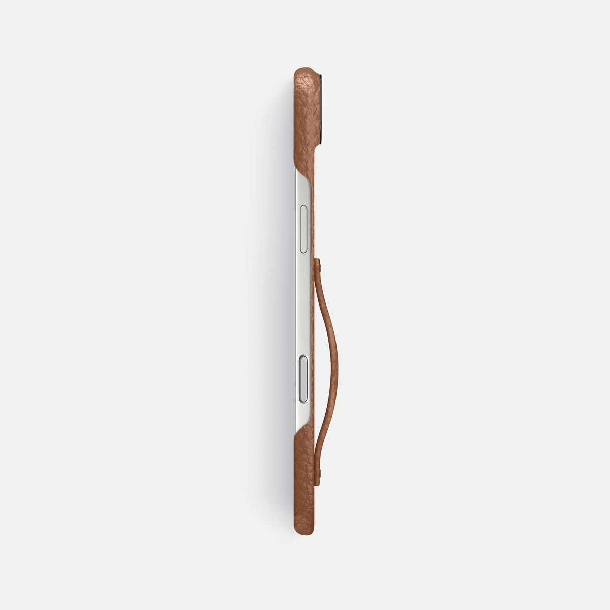 Finger Case For iPhone 17 Air In Calf -3 | Caramel-Black