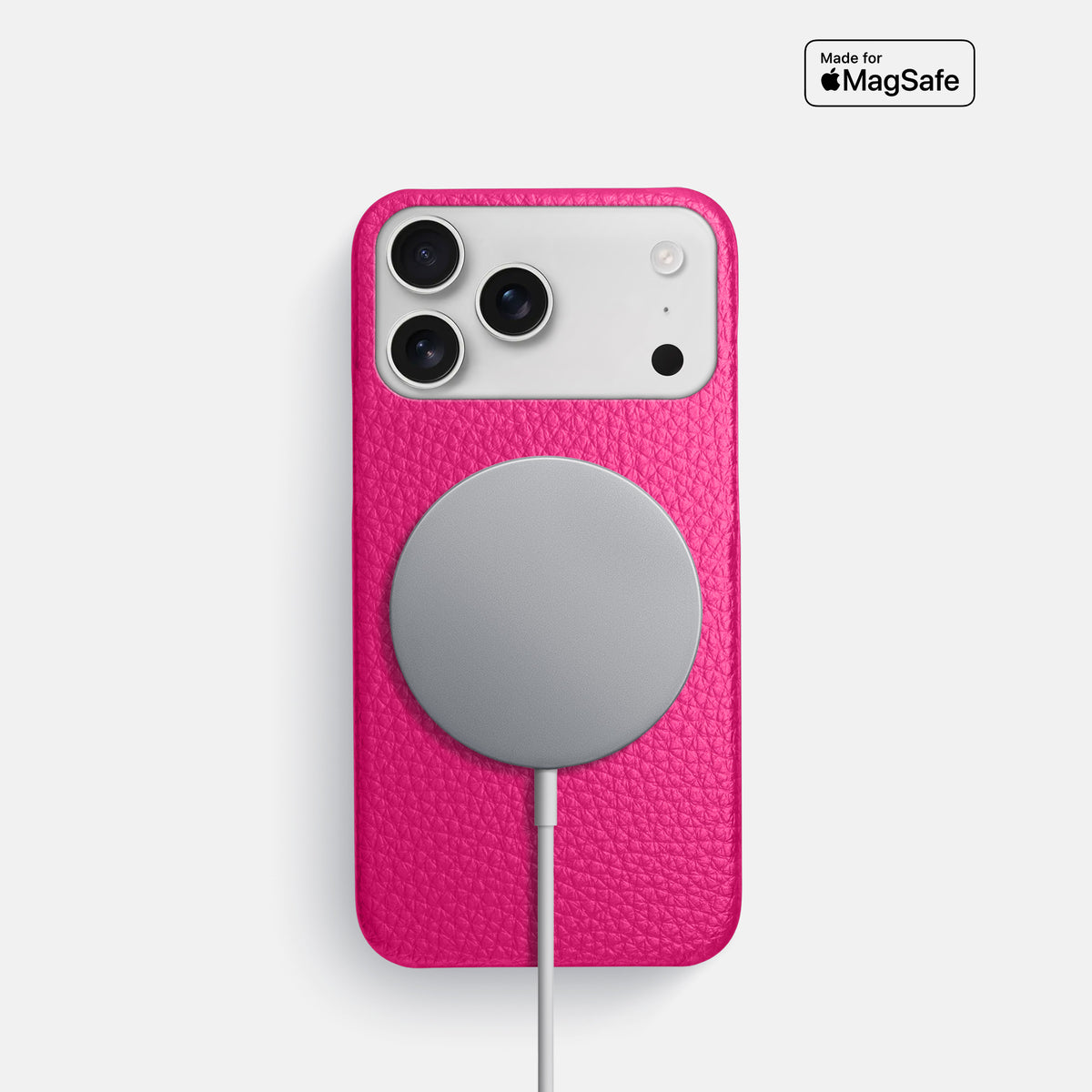 Slim Case For iPhone 17 Pro In Calf -5 | Magenta
