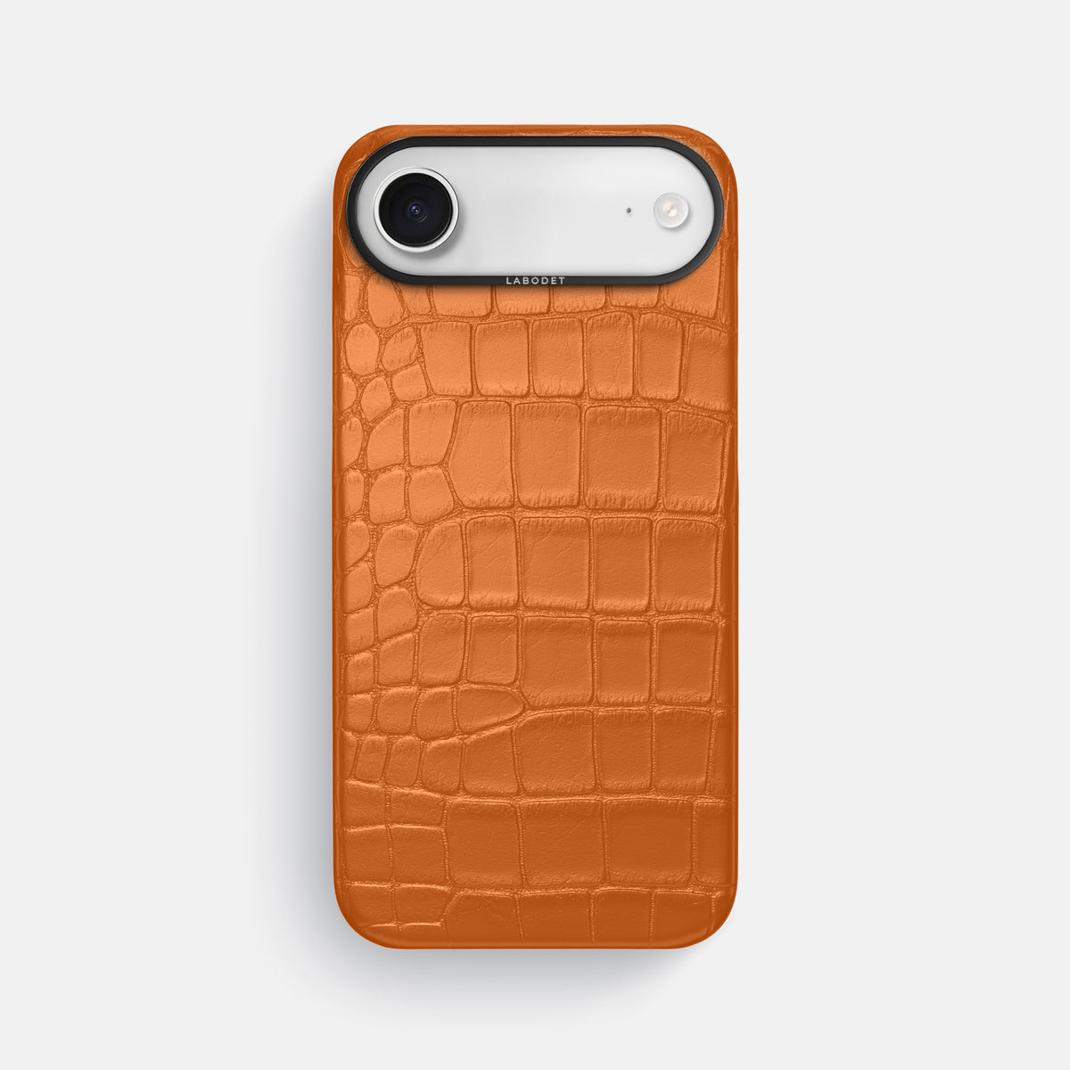 Center Handle For iPhone 17 Air In Alligator -2 | Orange-Black