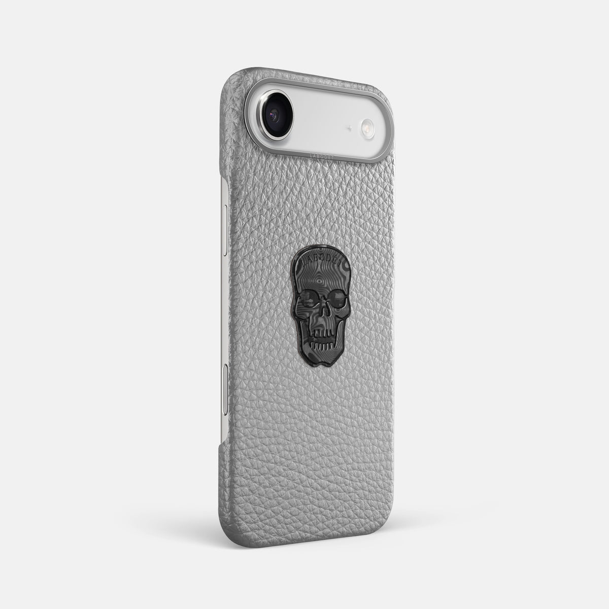 Classic Case With Carbon Skull For iPhone 17 Air In Calf -2 | Nuage-Steel
