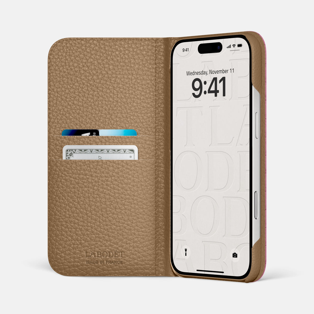 Folio Case For iPhone 17 Pro Max In Alligator -2 | Pink-Lagoon-Gold