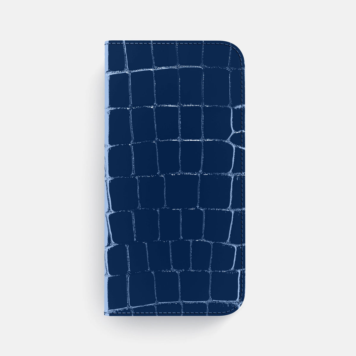 Folio Slim Case For iPhone 18 Pro Max In Shiny Alligator -4 | Mediterranean