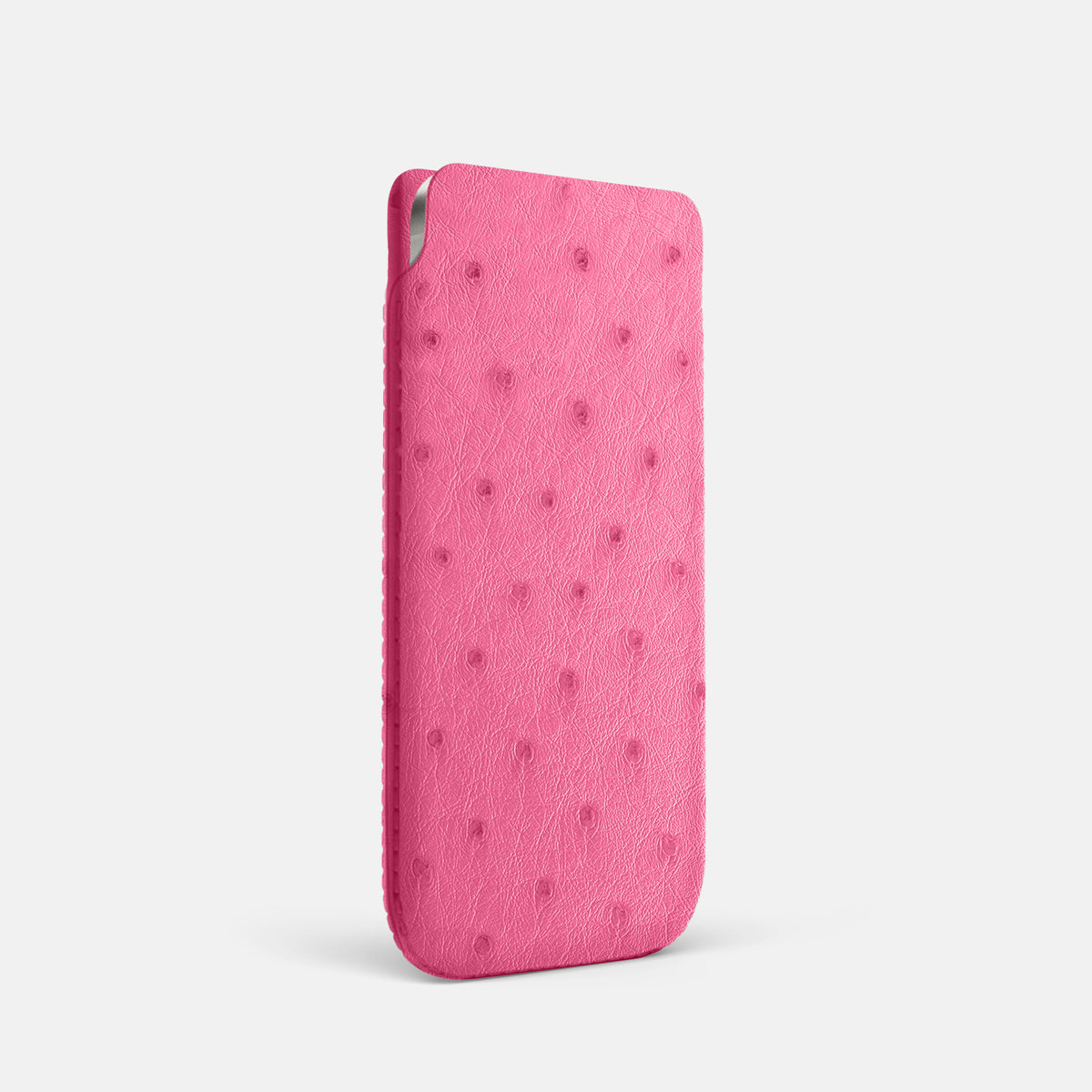 Pouch Case For iPhone 17 Pro In Ostrich -2 | Pink