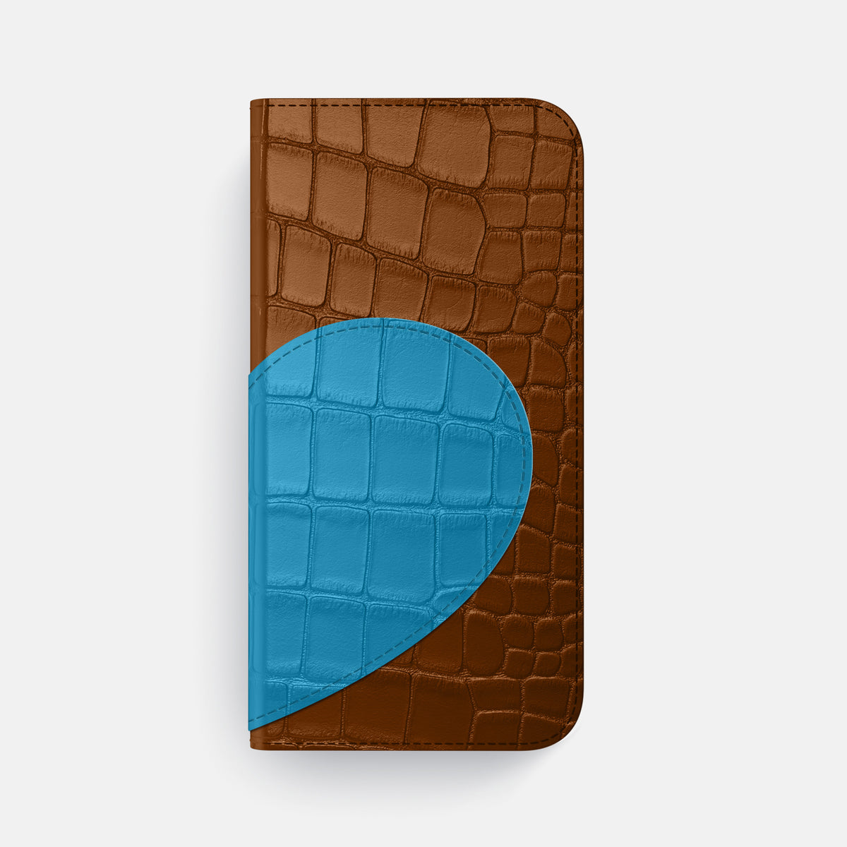 Folio Case With Heart For iPhone 17 Air In Alligator -4 | Honey-Steel
