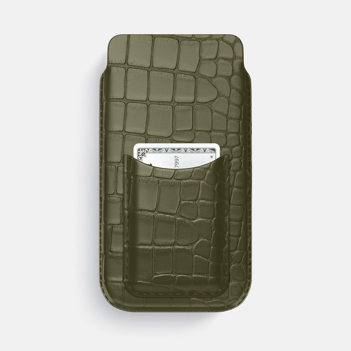 Pouch Card Case For iPhone 17 Pro Max In Alligator