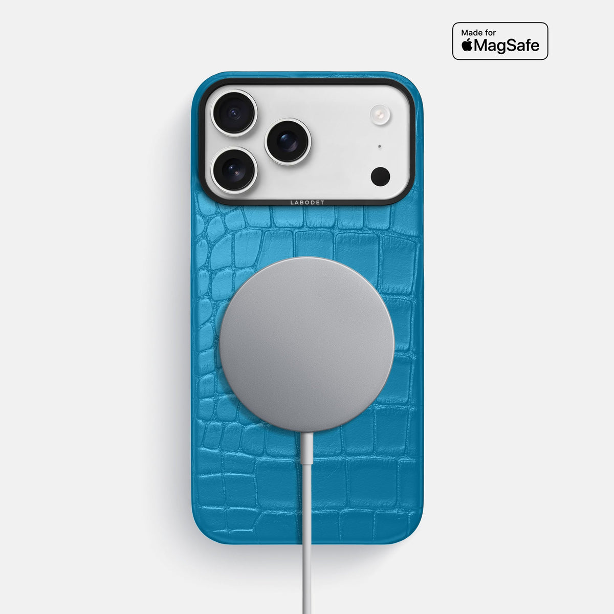 Classic Case For iPhone 18 Pro Max In Alligator -5 | Curaçao-Blue-Black