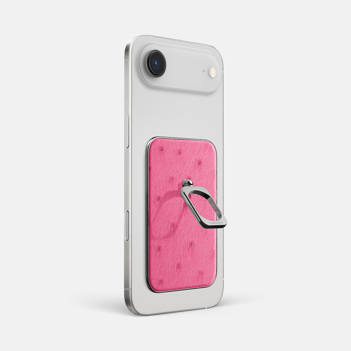 MagSafe Ring For iPhone 17 Air In Ostrich -1 | Pink-Steel
