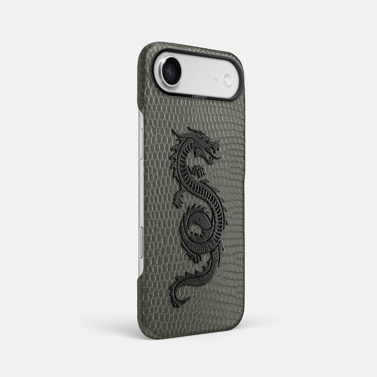 Classic Case With Carbon Dragon For iPhone 17 Air In Lizard -2 | Grey-Black