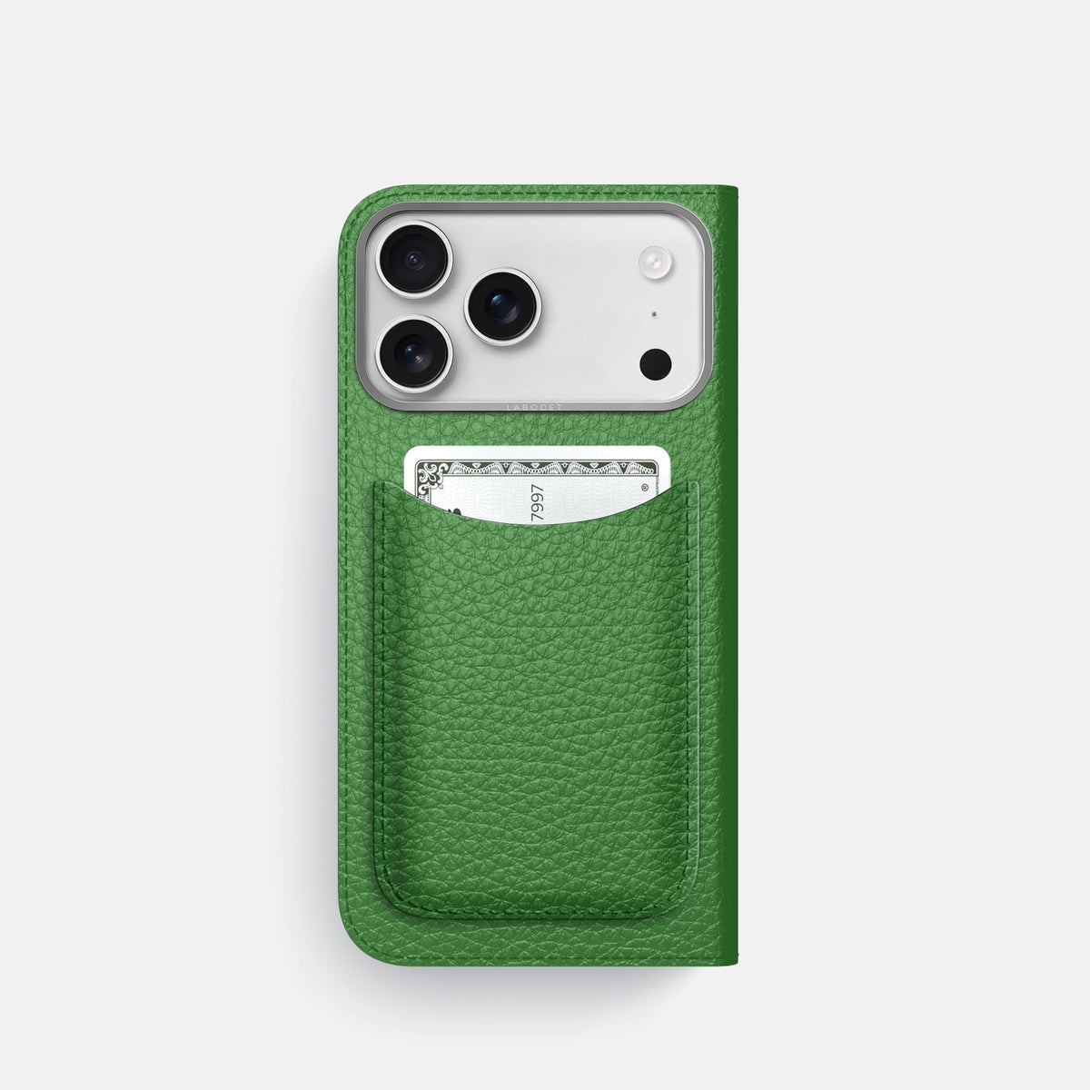 Folio Case with Card For iPhone 18 Pro In Calf -3 | Herb-Steel