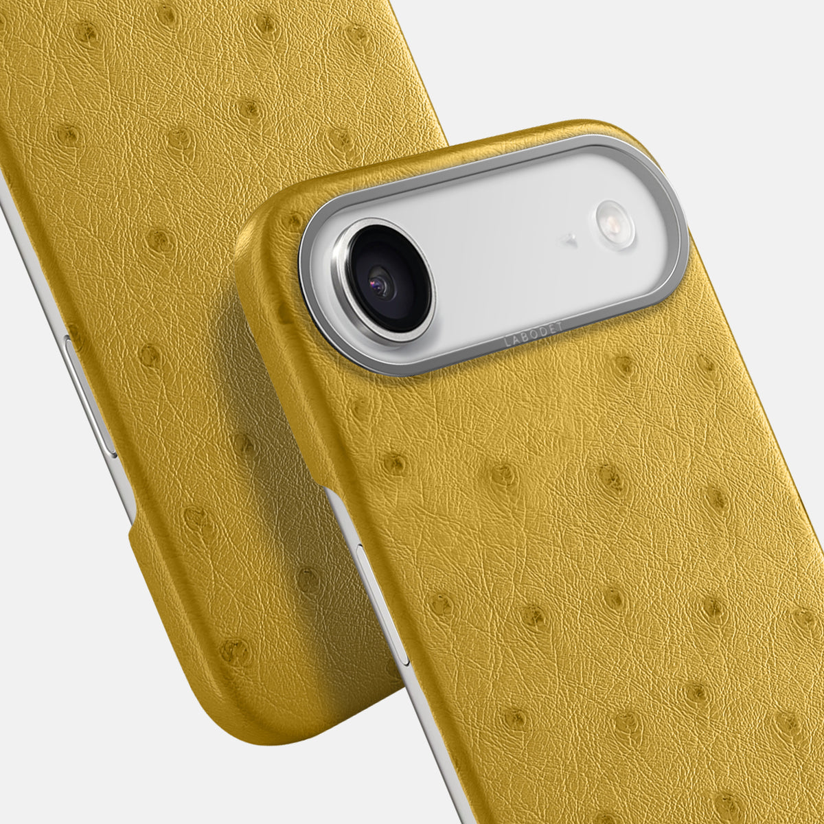 Classic Case For iPhone 17 Air In Ostrich -6 | Gold-Steel