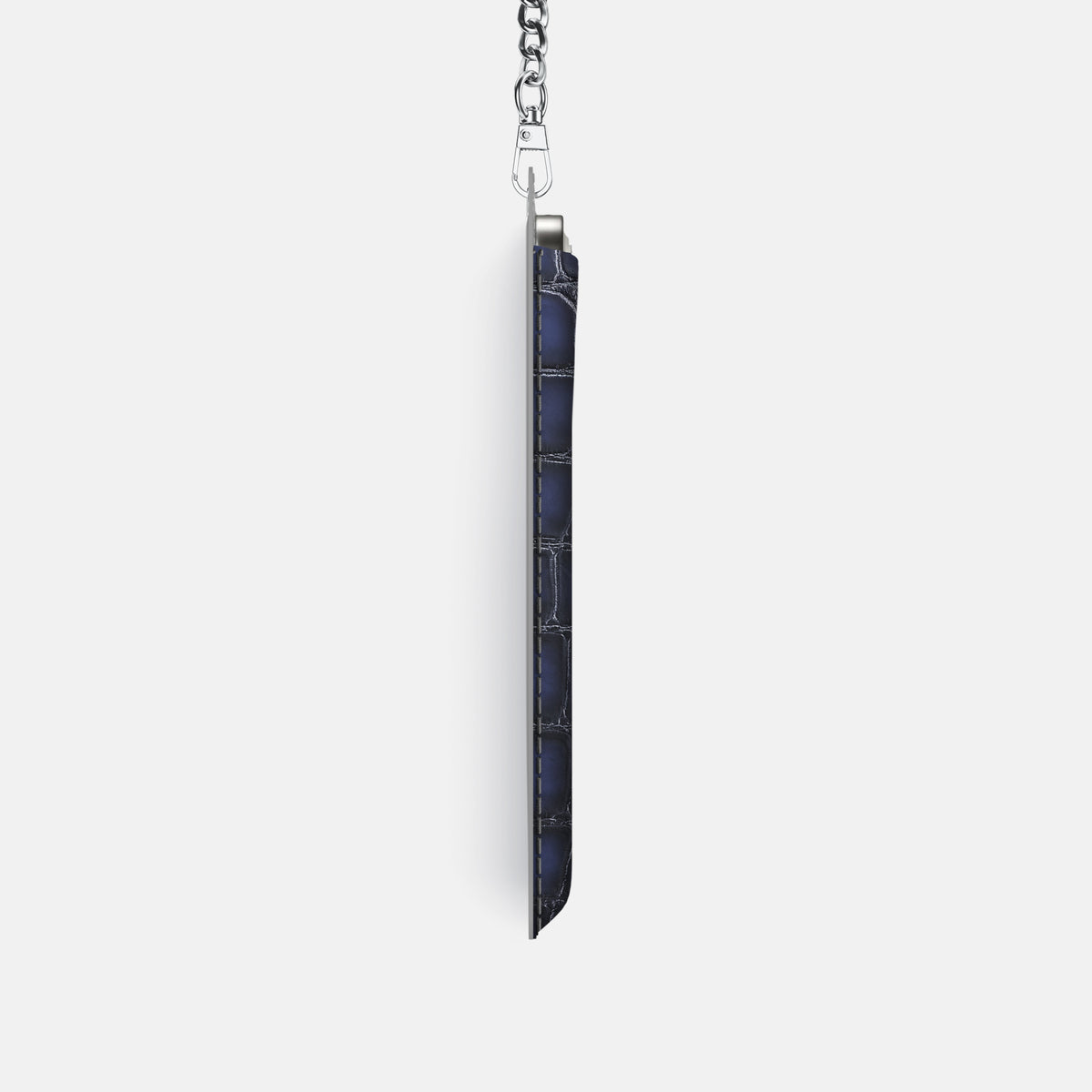 Crossbody Bag For iPhone 17 Pro In Patina Alligator -4 | Havana-Blue-Steel