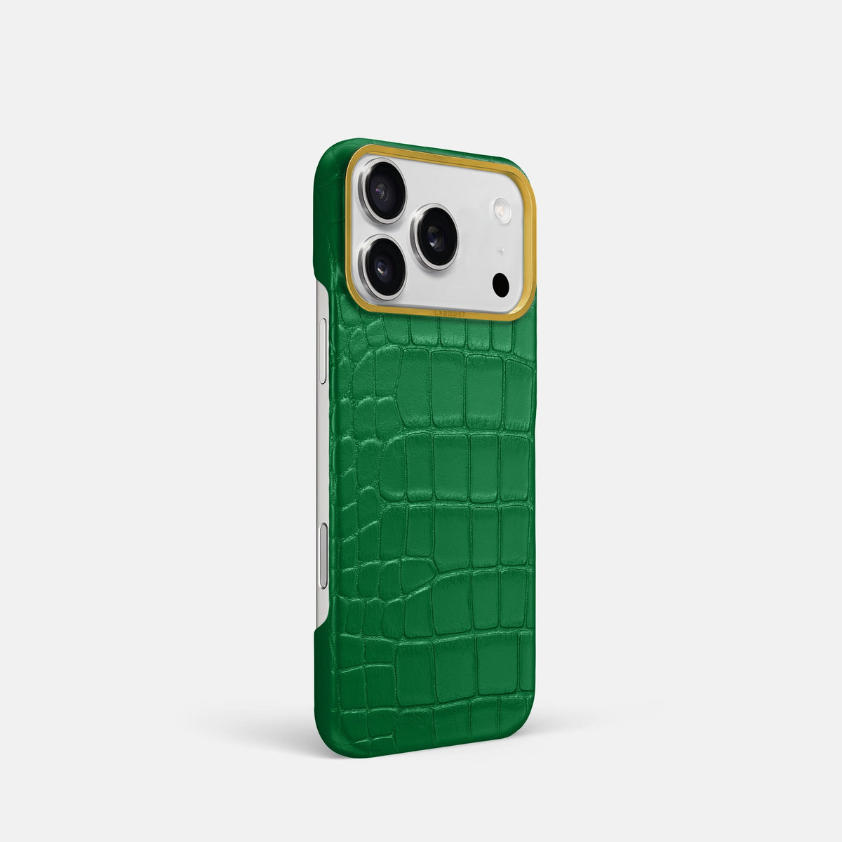 Classic Case For iPhone 18 Pro In Alligator -2 | Forest-Green-Gold