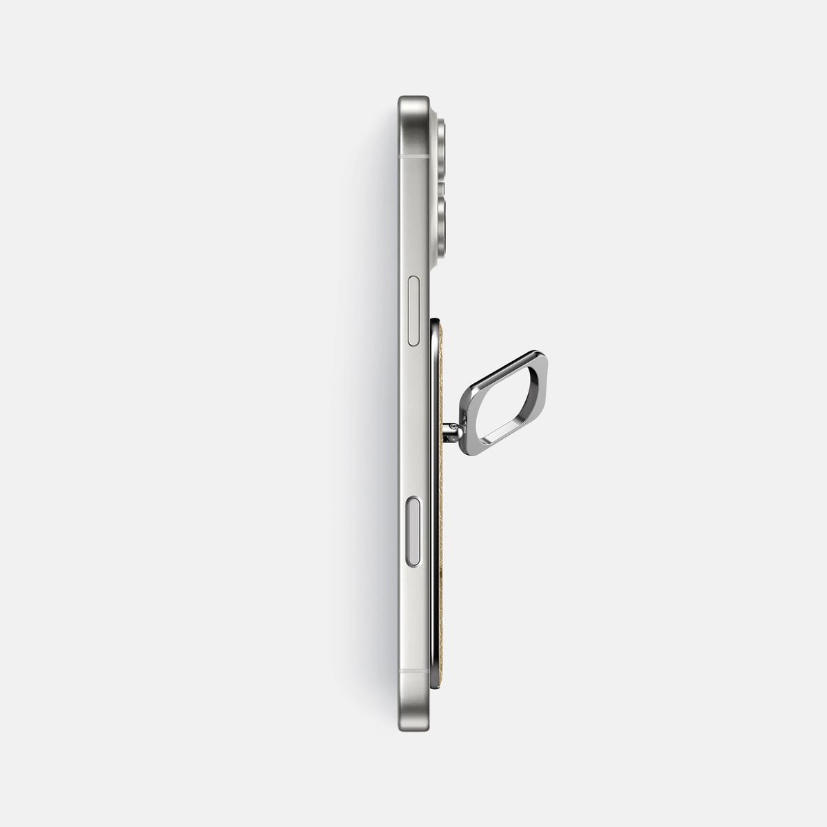 MagSafe Ring For iPhone 17 Pro Max In Ostrich -3 | Desert-Sand-Steel