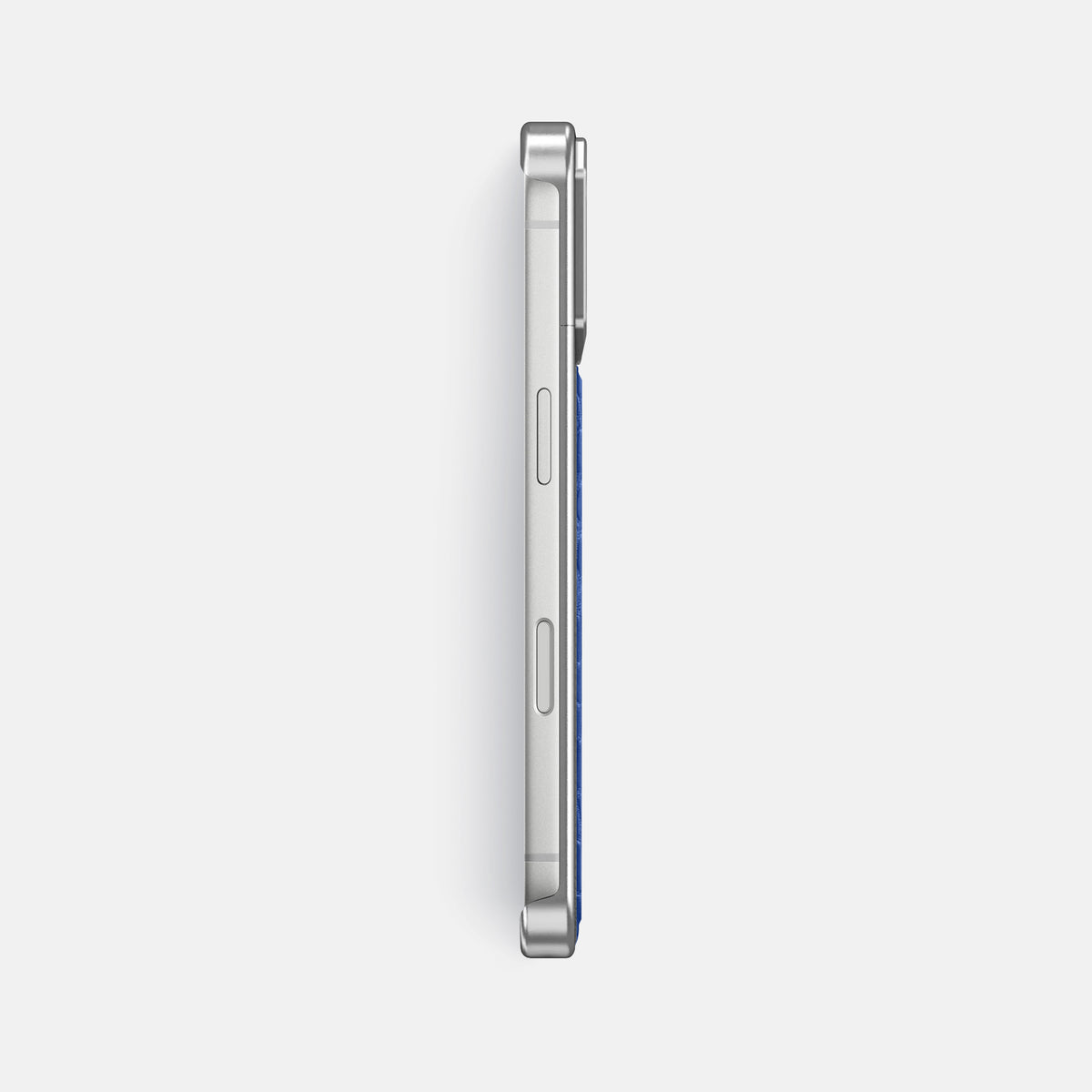 Metal Case For iPhone 17 Pro Max In Alligator -3 | Royal-Blue-Steel