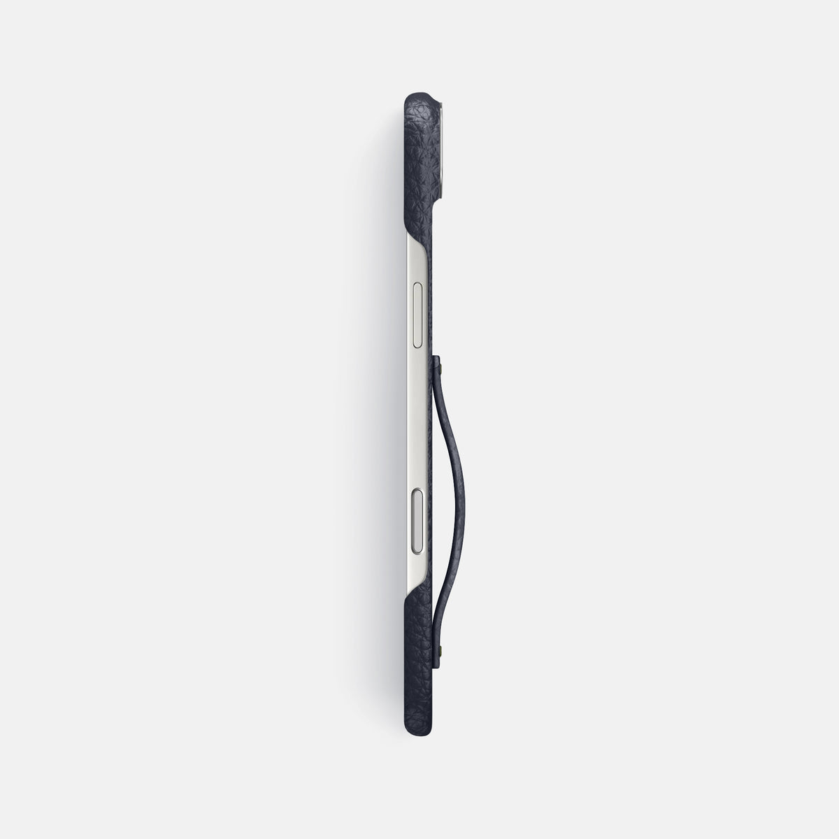 Finger Case For iPhone 17 Air In Calf -3 | Marine-Steel