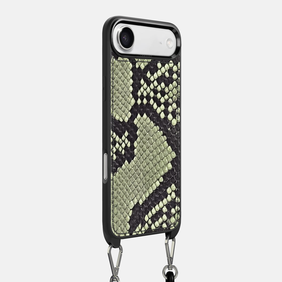 Crossbody Sport Case For iPhone 17 Air In Deluxe Python -2 | Army-Green