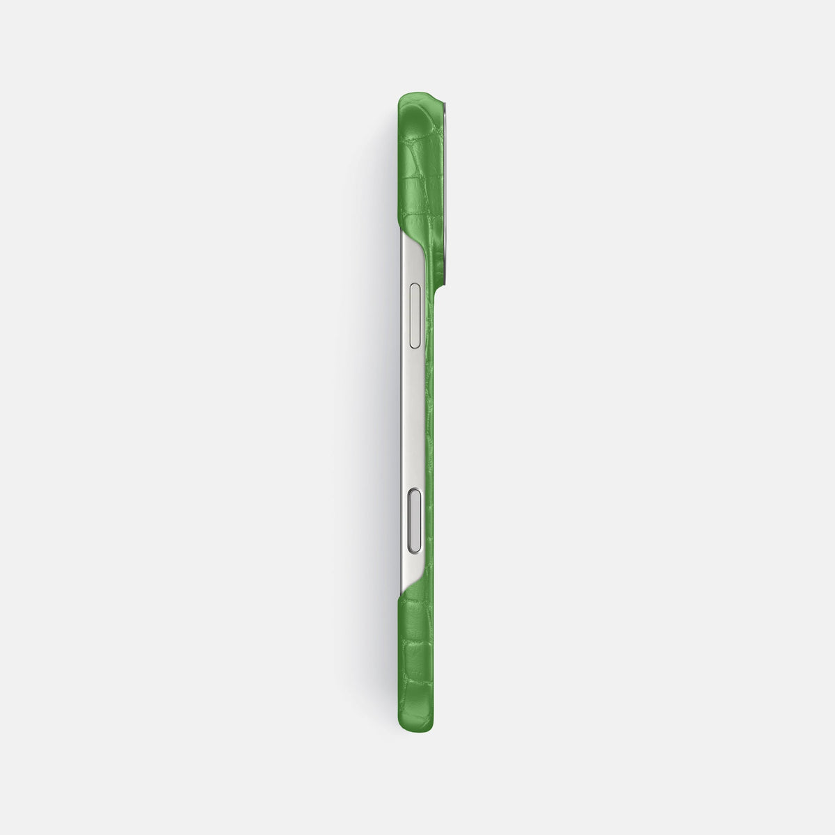 Classic Case For iPhone 18 Pro Max In Alligator -3 | Apple-Green-Steel