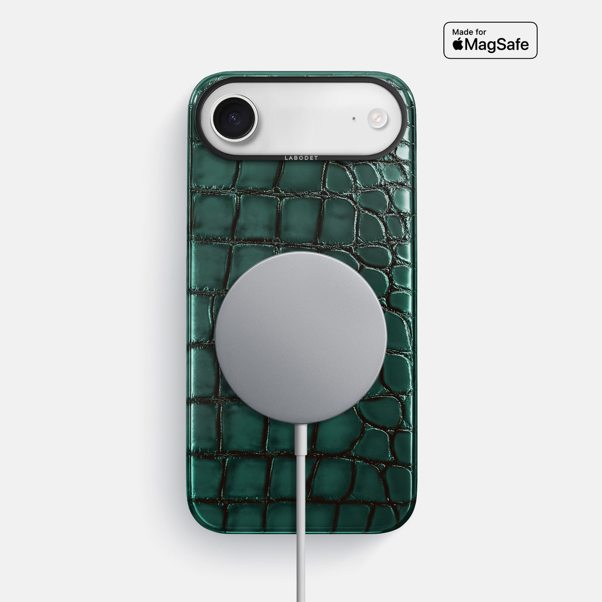 Classic Case For iPhone 17 Air In Patina Alligator -5 | Green-Black