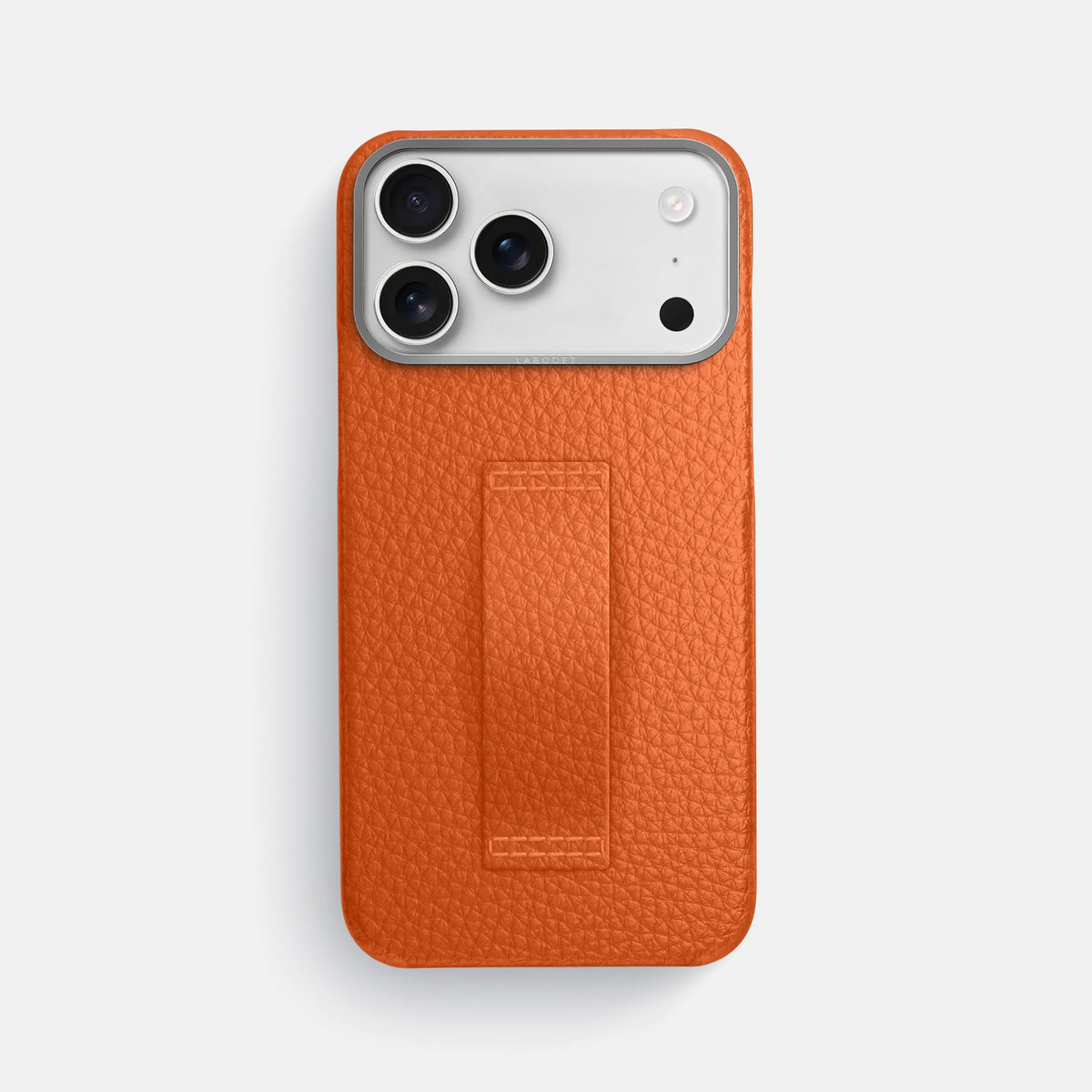 Finger Case For iPhone 18 Pro Max In Calf -1 | Orange-Steel