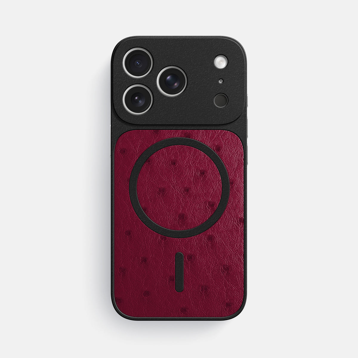 MagSafe Mask For iPhone 17 Pro Max In Ostrich -3 | Bordeaux