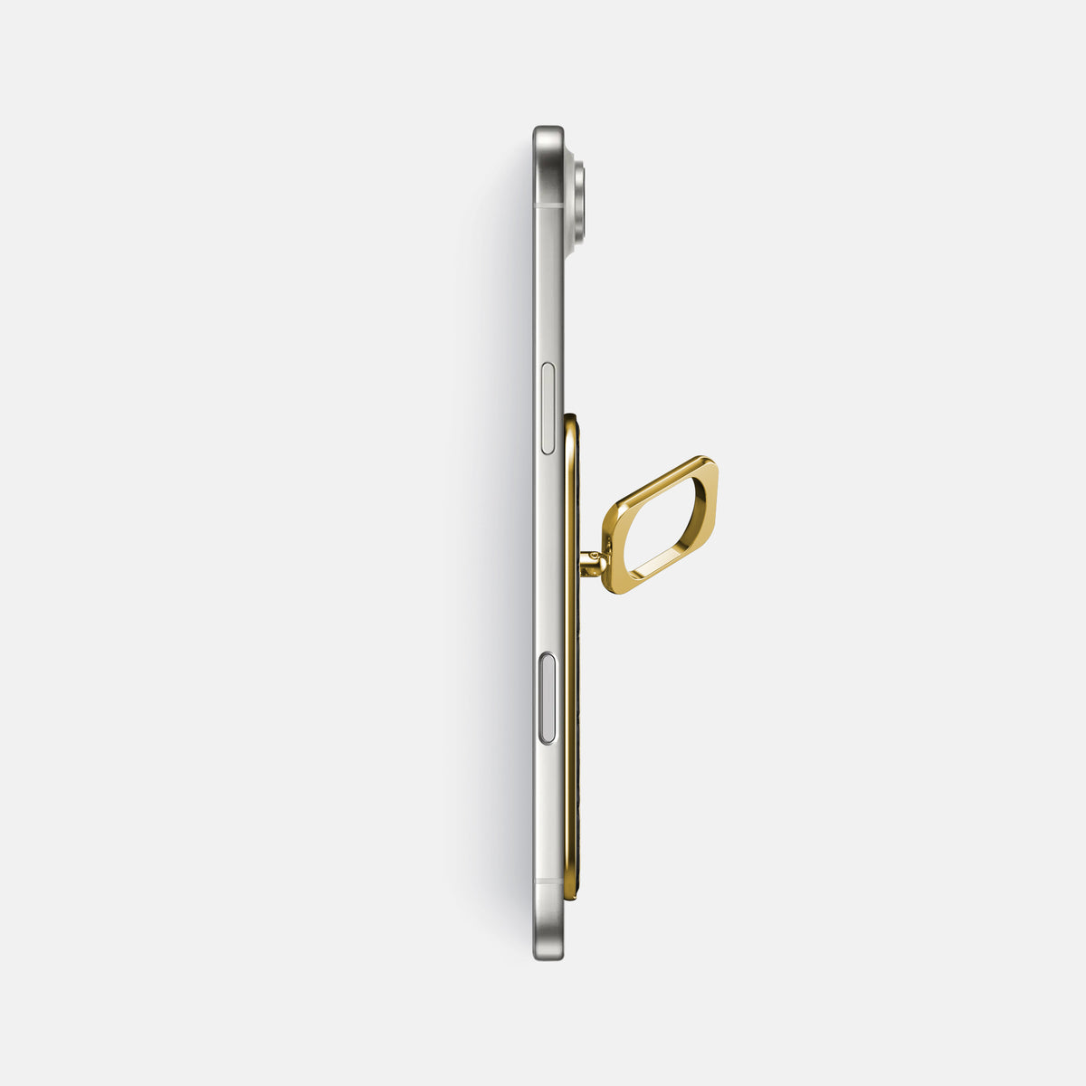 MagSafe Ring For iPhone 17 Air In Porosus Crocodile -3 | Shiny-Black-Gold