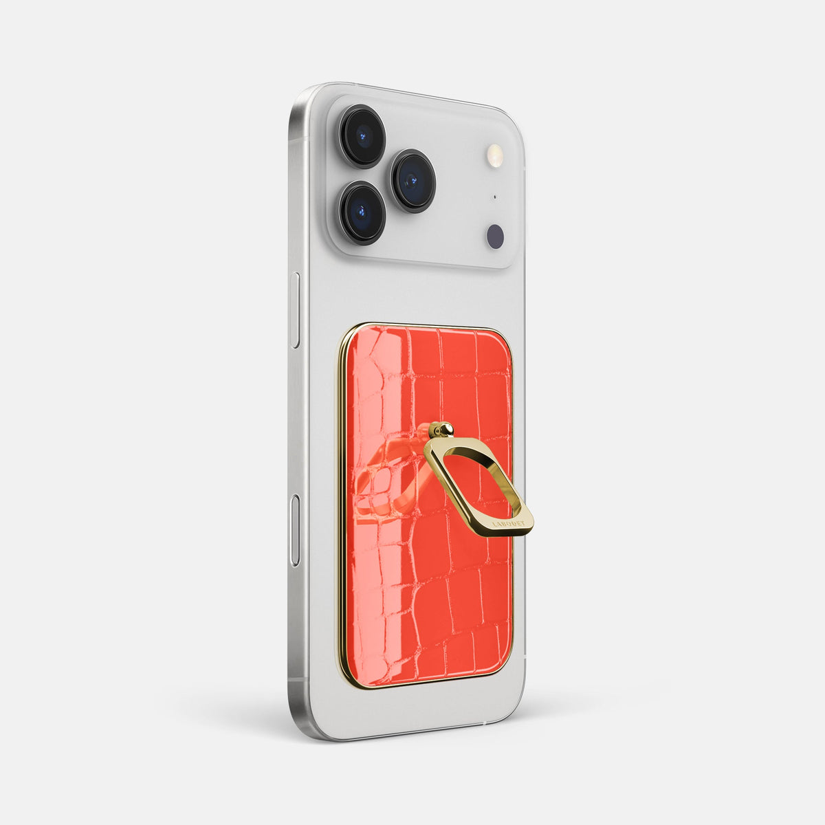 MagSafe Ring For iPhone 18 Pro Max In Shiny Alligator -1 | Coral-Orange-Gold